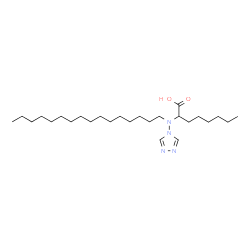 ChemSpider 2D Image | 2-[Hexadecyl(4H-1,2,4-triazol-4-yl)amino]octanoic acid | C26H50N4O2