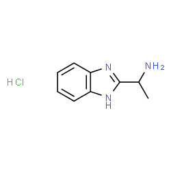 ChemSpider 2D Image | 1-(1H-benzimidazol-2-yl)ethanamine hydrochloride | C9H12ClN3