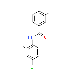 ChemSpider 2D Image | 3-Bromo-N-(2,4-dichlorophenyl)-4-methylbenzamide | C14H10BrCl2NO