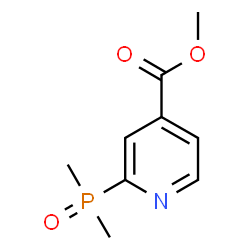 ChemSpider 2D Image | Methyl 2-(dimethylphosphoryl)isonicotinate | C9H12NO3P