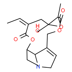 ChemSpider 2D Image | (15Z)-19-Hydroxy-12,13-epoxysenecionan-11,16-dione | C18H23NO6