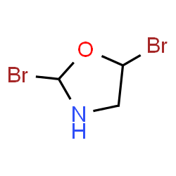ChemSpider 2D Image | 2,5-Dibromo-1,3-oxazolidine | C3H5Br2NO