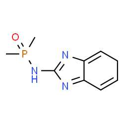 ChemSpider 2D Image | N-5H-Benzimidazol-2-yl-P,P-dimethylphosphinic amide | C9H12N3OP