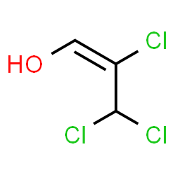 ChemSpider 2D Image | (1E)-2,3,3-Trichloro-1-propen-1-ol | C3H3Cl3O