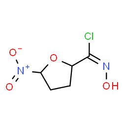 ChemSpider 2D Image | N-Hydroxy-5-nitrotetrahydro-2-furancarboximidoyl chloride | C5H7ClN2O4