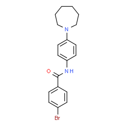 ChemSpider 2D Image | N-[4-(1-Azepanyl)phenyl]-4-bromobenzamide | C19H21BrN2O