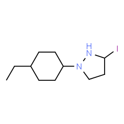 ChemSpider 2D Image | 1-(4-Ethylcyclohexyl)-3-iodopyrazolidine | C11H21IN2