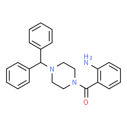 ChemSpider 2D Image | 2-[4-(DIPHENYLMETHYL)PIPERAZINE-1-CARBONYL]ANILINE | C24H25N3O