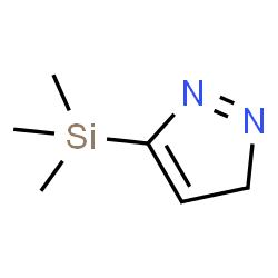 ChemSpider 2D Image | 5-(Trimethylsilyl)-3H-pyrazole | C6H12N2Si