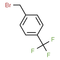 ChemSpider 2D Image | 4-(Trifluoromethyl)benzyl bromide | C8H6BrF3
