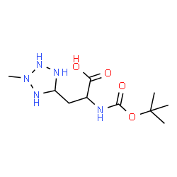 ChemSpider 2D Image | N-{[(2-Methyl-2-propanyl)oxy]carbonyl}-3-(2-methyl-5-tetrazolidinyl)alanine | C10H21N5O4