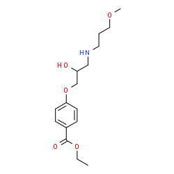 ChemSpider 2D Image | Ethyl 4-{2-hydroxy-3-[(3-methoxypropyl)amino]propoxy}benzoate | C16H25NO5