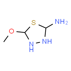ChemSpider 2D Image | 5-Methoxy-1,3,4-thiadiazolidin-2-amine | C3H9N3OS