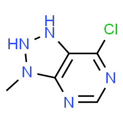 ChemSpider 2D Image | 7-Chloro-3-methyl-2,3-dihydro-1H-[1,2,3]triazolo[4,5-d]pyrimidine | C5H6ClN5