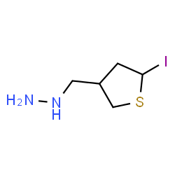 ChemSpider 2D Image | [(5-Iodotetrahydro-3-thiophenyl)methyl]hydrazine | C5H11IN2S
