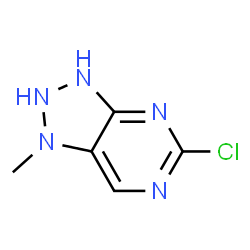 ChemSpider 2D Image | 5-Chloro-1-methyl-2,3-dihydro-1H-[1,2,3]triazolo[4,5-d]pyrimidine | C5H6ClN5