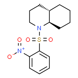 ChemSpider 2D Image | (4aS,8aR)-1-[(2-Nitrophenyl)sulfonyl]decahydroquinoline | C15H20N2O4S