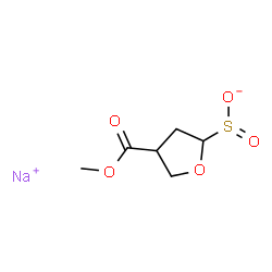 ChemSpider 2D Image | Sodium 4-(methoxycarbonyl)tetrahydro-2-furansulfinate | C6H9NaO5S