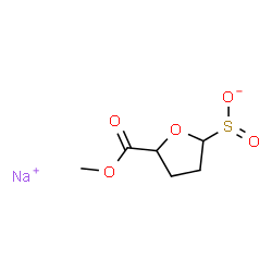 ChemSpider 2D Image | Sodium 5-(methoxycarbonyl)tetrahydro-2-furansulfinate | C6H9NaO5S