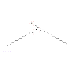 ChemSpider 2D Image | Disodium (2S)-2,3-bis(palmitoyloxy)propyl phosphate | C35H67Na2O8P