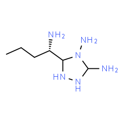 ChemSpider 2D Image | 5-[(1S)-1-Aminobutyl]-1,2,4-triazolidine-3,4-diamine | C6H18N6