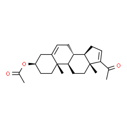 ChemSpider 2D Image | (3alpha,8alpha,9beta,10alpha,13alpha,14beta)-20-Oxopregna-5,16-dien-3-yl acetate | C23H32O3