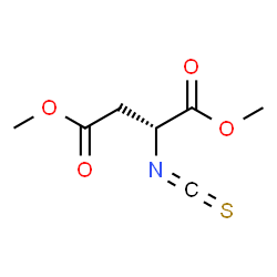 ChemSpider 2D Image | Dimethyl N-(thioxomethylene)-D-aspartate | C7H9NO4S