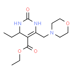 ChemSpider 2D Image | Ethyl 4-ethyl-6-(4-morpholinylmethyl)-2-oxo-1,2,3,4-tetrahydro-5-pyrimidinecarboxylate | C14H23N3O4