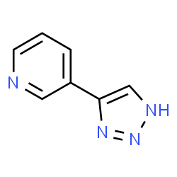 ChemSpider 2D Image | 3-(1,2,3$l^{4}-triazacyclopenta-2,4-dien-4-yl)pyridine | C7H7N4