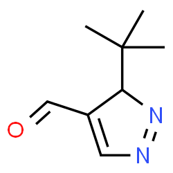 ChemSpider 2D Image | 3-tert-butyl-1,3-dihydropyrazole-4-carbaldehyde | C8H13N2O