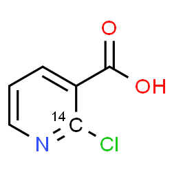 ChemSpider 2D Image | 2-Chloro-3-(2-~14~C)pyridinecarboxylic acid | C514CH4ClNO2