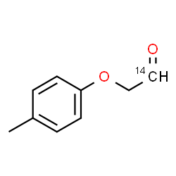ChemSpider 2D Image | (4-Methylphenoxy)(1-~14~C)acetaldehyde | C814CH10O2