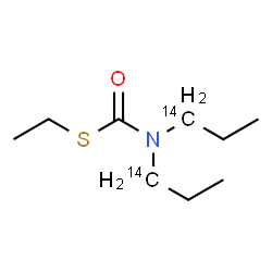 ChemSpider 2D Image | S-Ethyl bis[(1-~14~C)propyl]carbamothioate | C714C2H19NOS