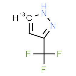 ChemSpider 2D Image | 3-(Trifluoromethyl)(5-~13~C)-1H-pyrazole | C313CH3F3N2