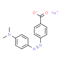 ChemSpider 2D Image | Sodium 4-{(Z)-[4-(dimethylamino)phenyl]diazenyl}benzoate | C15H14N3NaO2