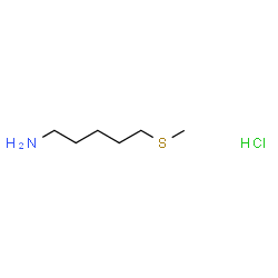 ChemSpider 2D Image | 5-(Methylsulfanyl)-1-pentanamine hydrochloride (1:1) | C6H16ClNS