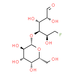 ChemSpider 2D Image | 6-Deoxy-6-fluoro-4-O-beta-D-galactopyranosyl-D-glucose | C12H21FO10