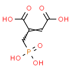 ChemSpider 2D Image | (2E)-2-(Phosphonomethyl)-2-butenedioic acid | C5H7O7P