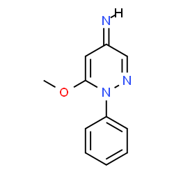 ChemSpider 2D Image | (4Z)-6-Methoxy-1-phenyl-4(1H)-pyridazinimine | C11H11N3O