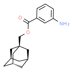 ChemSpider 2D Image | (3s,5s,7s)-Adamantan-1-ylmethyl 3-aminobenzoate | C18H23NO2