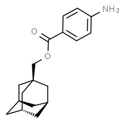 ChemSpider 2D Image | (3s,5s,7s)-Adamantan-1-ylmethyl 4-aminobenzoate | C18H23NO2