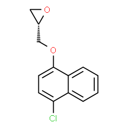ChemSpider 2D Image | (2S)-2-{[(4-Chloro-1-naphthyl)oxy]methyl}oxirane | C13H11ClO2