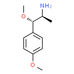 ChemSpider 2D Image | (1S,2S)-1-Methoxy-1-(4-methoxyphenyl)-2-propanamine | C11H17NO2