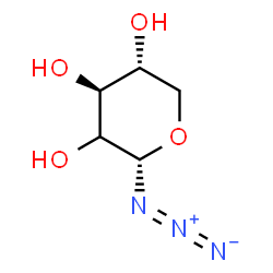 ChemSpider 2D Image | (2S,4S,5R)-2-Azidotetrahydro-2H-pyran-3,4,5-triol (non-preferred name) | C5H9N3O4