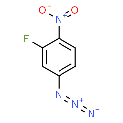 ChemSpider 2D Image | 4-Azido-2-fluoro-1-nitrobenzene | C6H3FN4O2