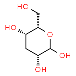 ChemSpider 2D Image | 3-Deoxy-L-lyxo-hexopyranose | C6H12O5
