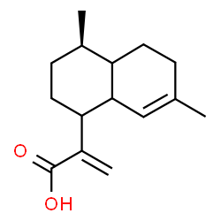 ChemSpider 2D Image | 2-[(4R)-4,7-Dimethyl-1,2,3,4,4a,5,6,8a-octahydro-1-naphthalenyl]acrylic acid | C15H22O2