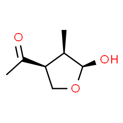 ChemSpider 2D Image | 1-[(3S,4R,5S)-5-Hydroxy-4-methyltetrahydro-3-furanyl]ethanone | C7H12O3