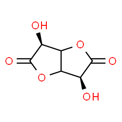 ChemSpider 2D Image | (3S,6S)-3,6-Dihydroxytetrahydrofuro[3,2-b]furan-2,5-dione (non-preferred name) | C6H6O6