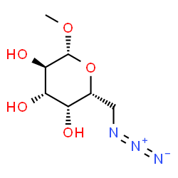 ChemSpider 2D Image | Methyl 6-azido-6-deoxy-beta-D-galactopyranoside | C7H13N3O5